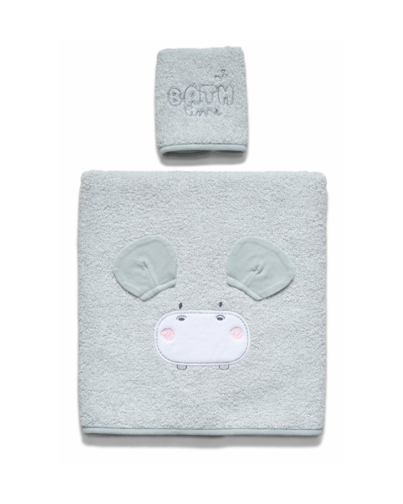 Bebek Banyo Seti Bath Time 3 parça - Gri