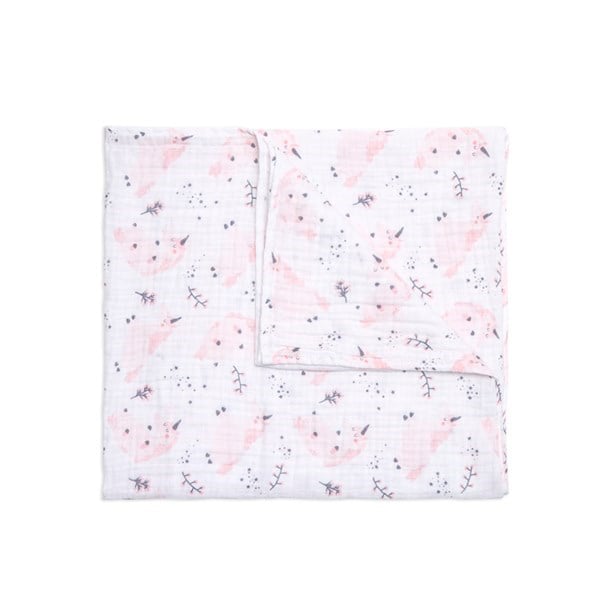 Bebek Battaniyesi Müslin Unicorn Pembe 115 x 115 cm