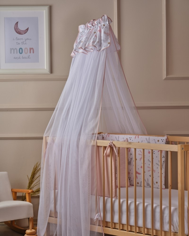 Bebek Cibinliği Tülü Paris Rabbit Pembe 6 mt.