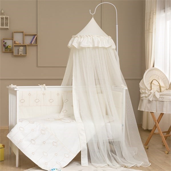 Bebek Cibinliği Tülü Romantika Luna Elegant Ekru 6 mt.