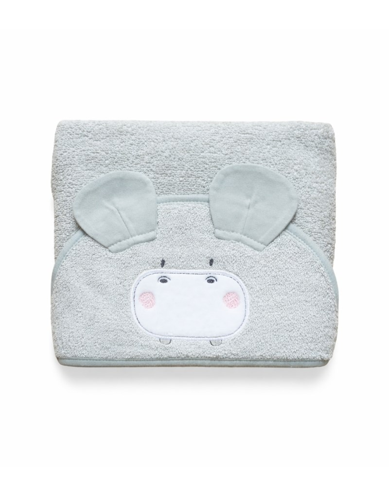 Bebek Kundağı Havlu Bath Time Gri 70 cm