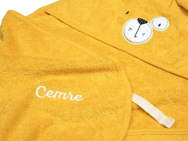 Bebek Kundağı Havlu Bath Time Sarı 70 cm