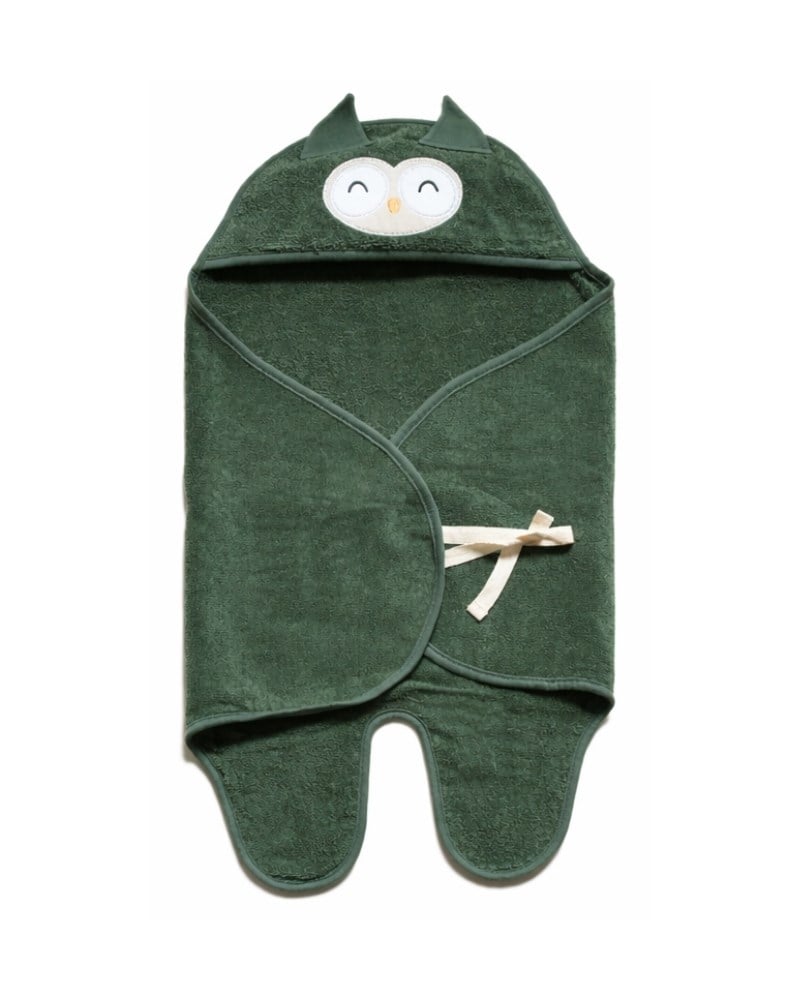 Bebek Kundağı Havlu Bath Time Yeşil 70 cm