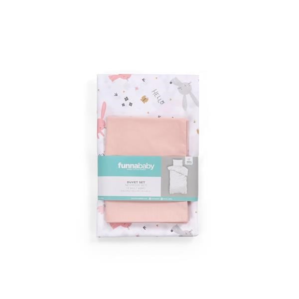 Bebek Nevresim Takımı 2'li Rabbit Pembe 100 x 150 cm