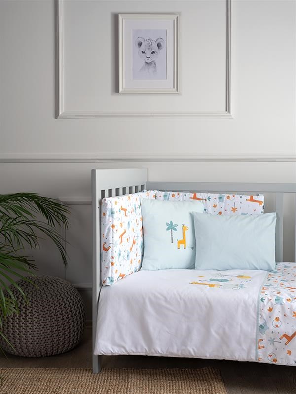 Bebek Uyku Seti 7'li Giraffe Mavi 60/70 cm