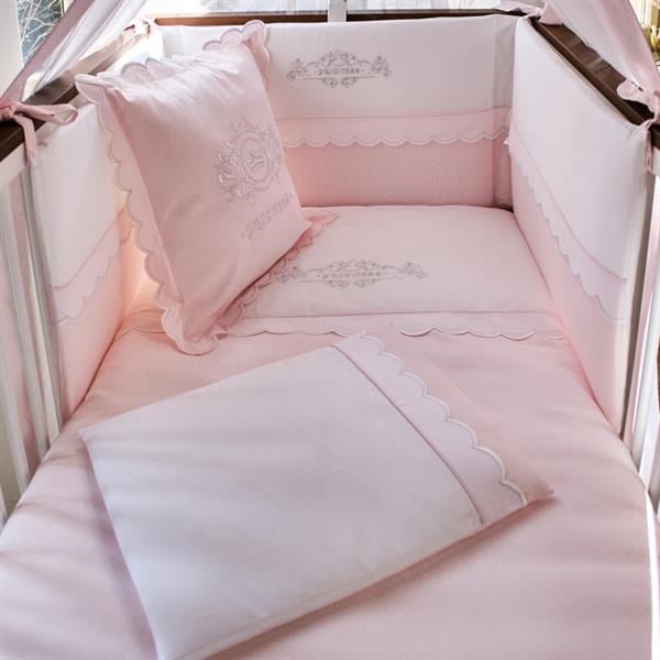 Bebek Uyku Seti 8'li Princess Pembe 60/70 cm