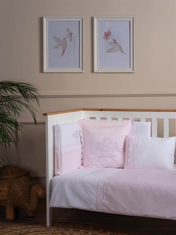 Bebek Uyku Seti 8'li Princess Pembe 60/70 cm