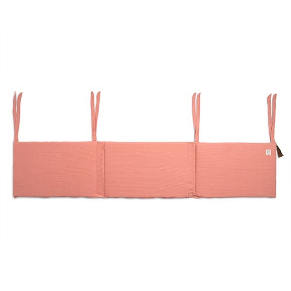 Bebek Yatağı Kenar Koruma Müslin Kısa Coral Yavruağızı 60 x 120 cm