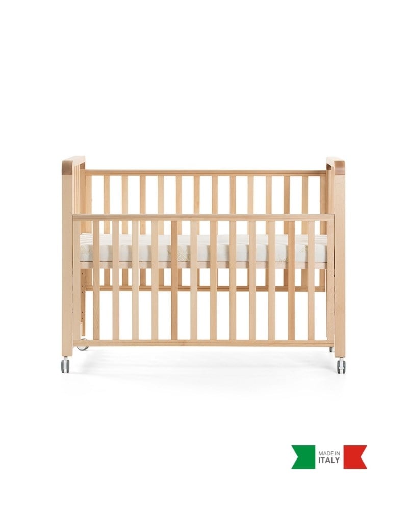 Büyüyen Ahşap Bebek Beşiği İç Yataklı Glam Naturel 71 x 130 cm