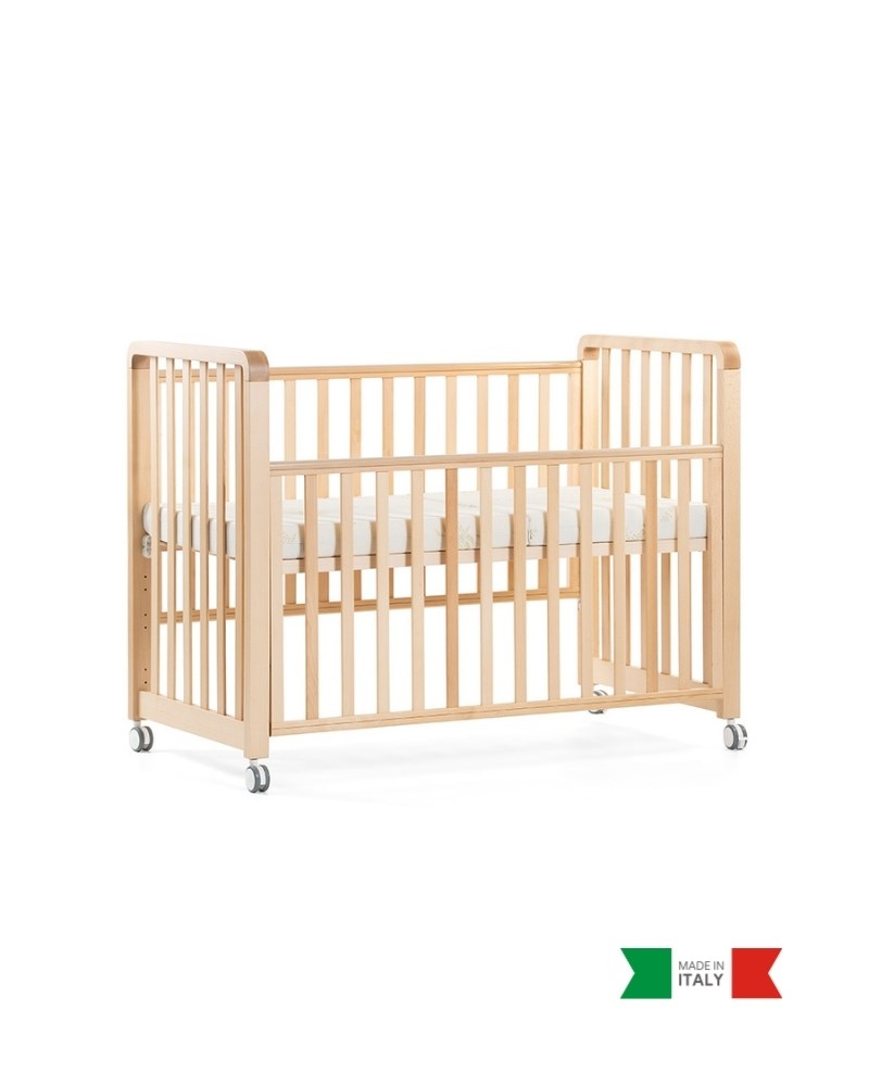 Büyüyen Ahşap Bebek Beşiği İç Yataklı Glam Naturel 71 x 130 cm
