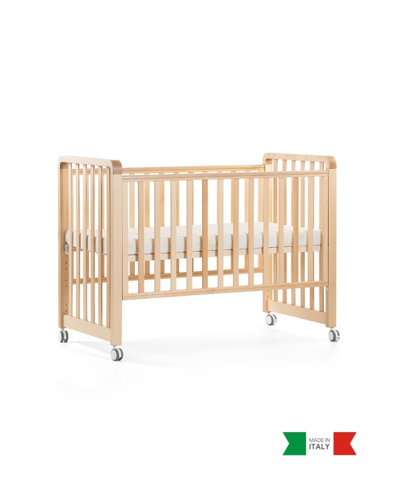 Büyüyen Ahşap Bebek Beşiği İç Yataklı Glam Naturel 71 x 130 cm