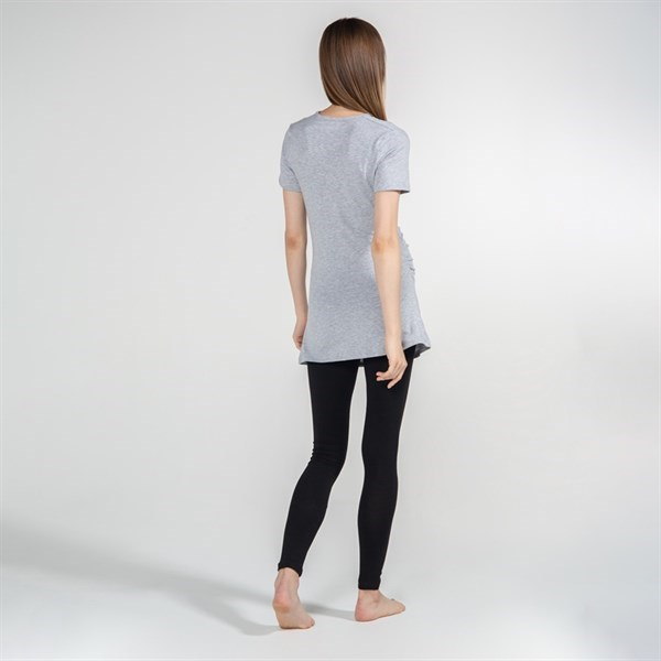 Hamile T-Shirt V Yaka Antonia Gri