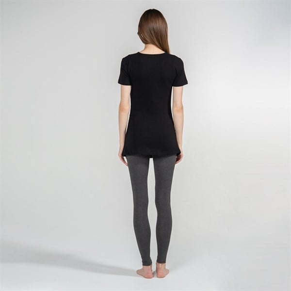 Hamile T-Shirt V Yaka Antonia Siyah