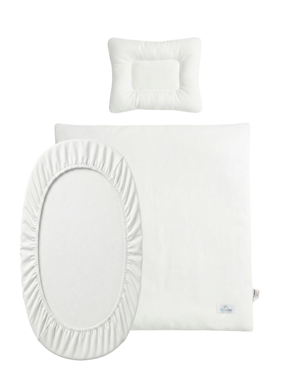 Hasır Sepet Nevresim Takımı Basic Beyaz 60 x 60 cm