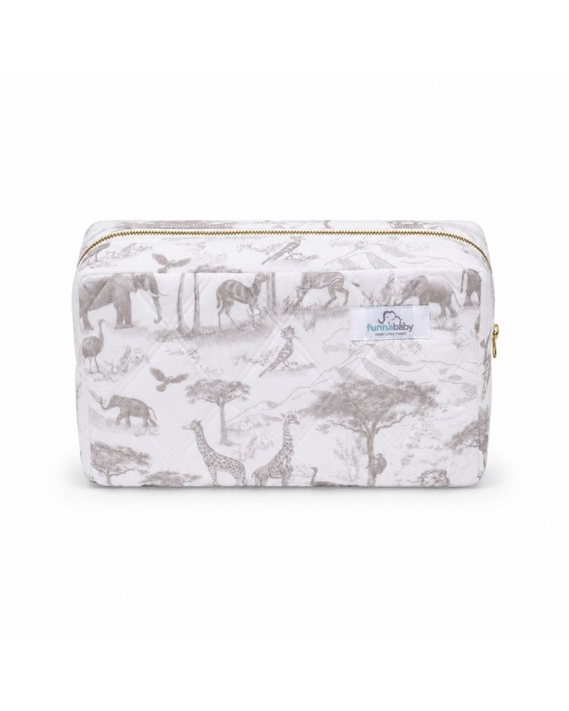 Kozmetik Çantası Safari Gri 28 x 16 cm
