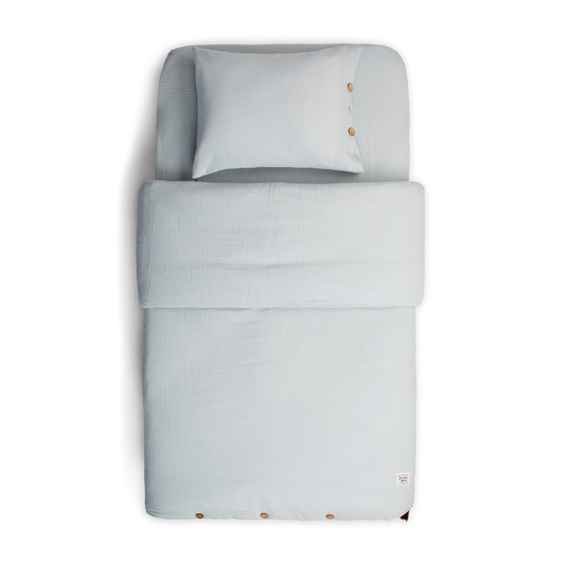 Muslin 2'li Nevresim Seti - Dove - Gri - 100 x 150 Cm