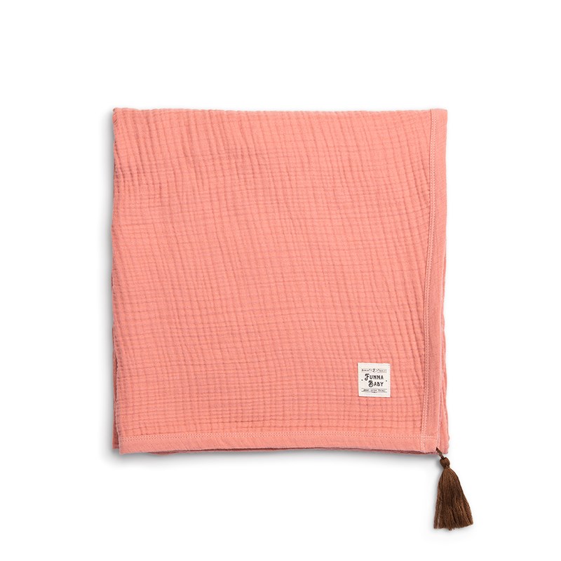 Muslin Battaniye - Coral - Yavruağızı - 120 x 120 Cm