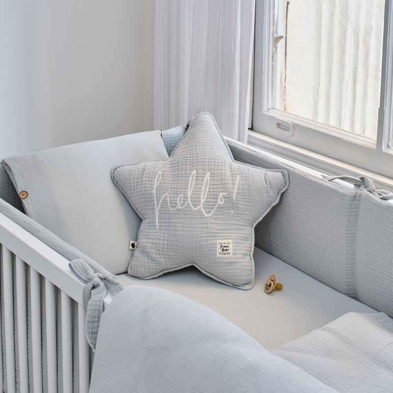 Muslin Dekoratif Yastık Seti - Dove - Gri