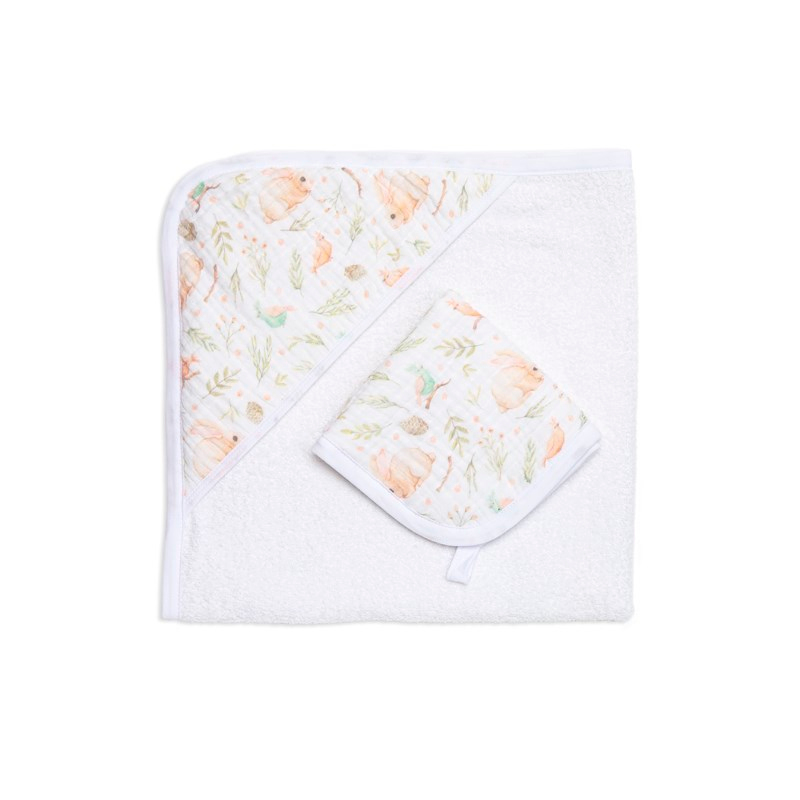 Muslin Havlu Seti - Garden - 75x75/30x30