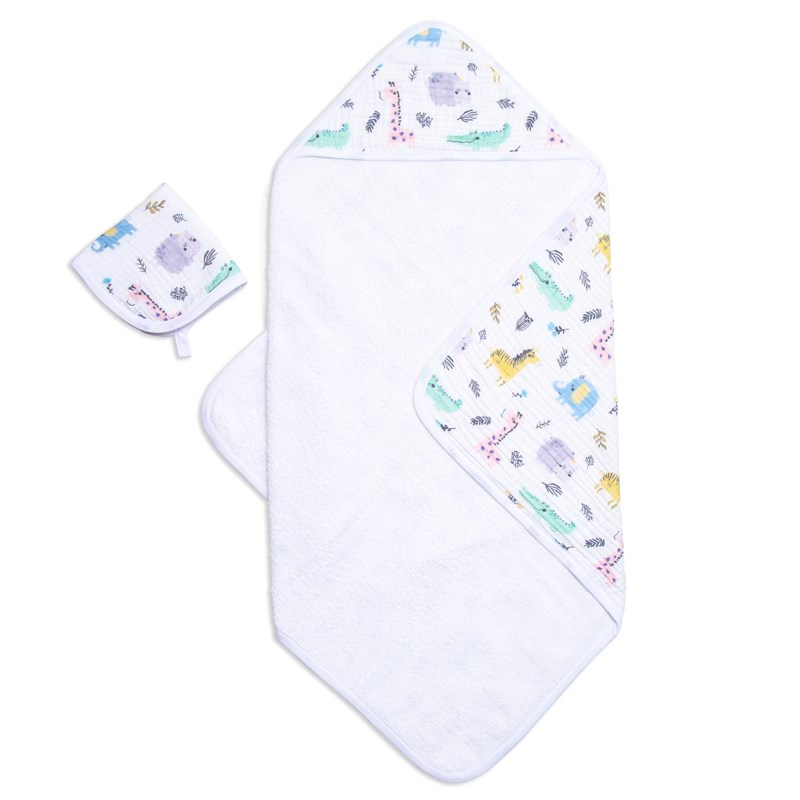 Muslin Havlu Seti - Safari - 75x75/30x30