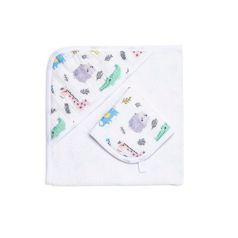 Muslin Havlu Seti - Safari - 75x75/30x30