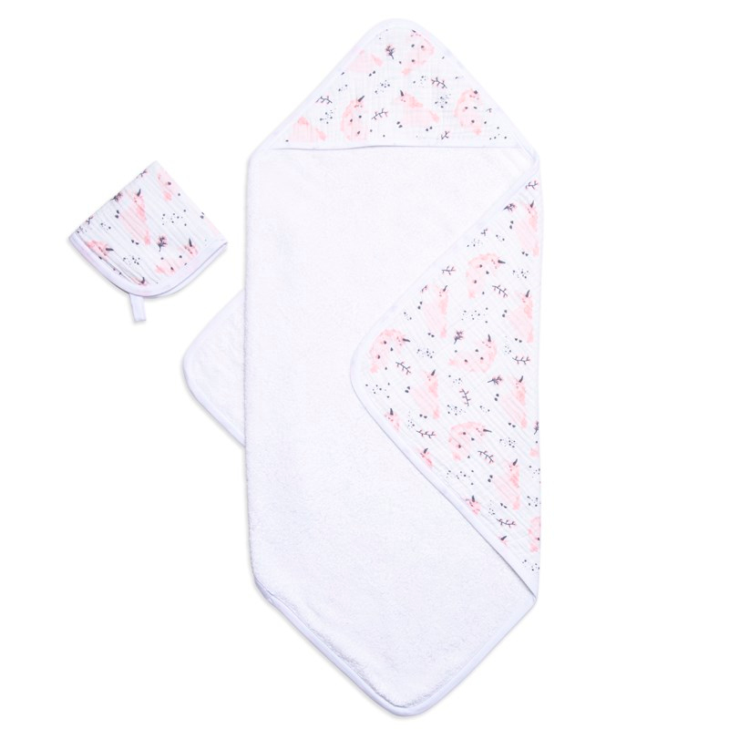 Muslin Havlu Seti - Unicorn - 75x75/30x30