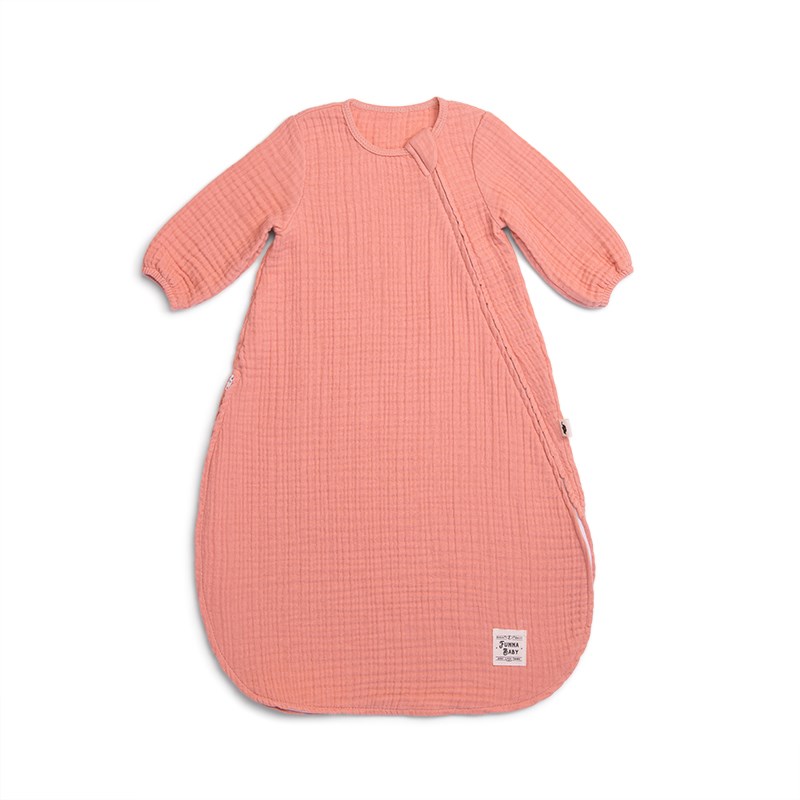 Muslin Uyku Tulumu - Kollu - Coral - Yavruağızı - 70 Cm