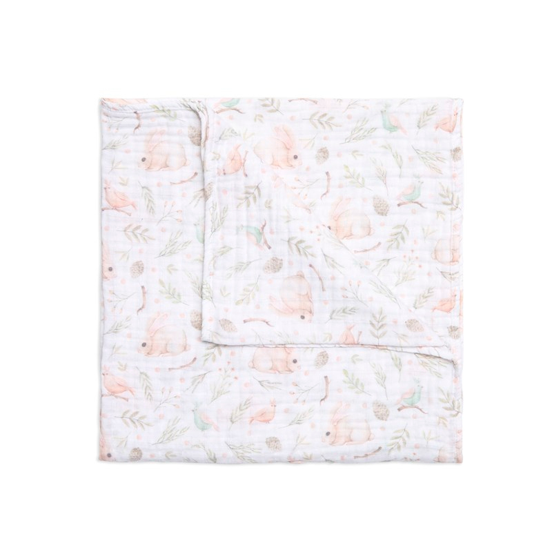 Tek Muslin Battaniye - Garden - 120x120