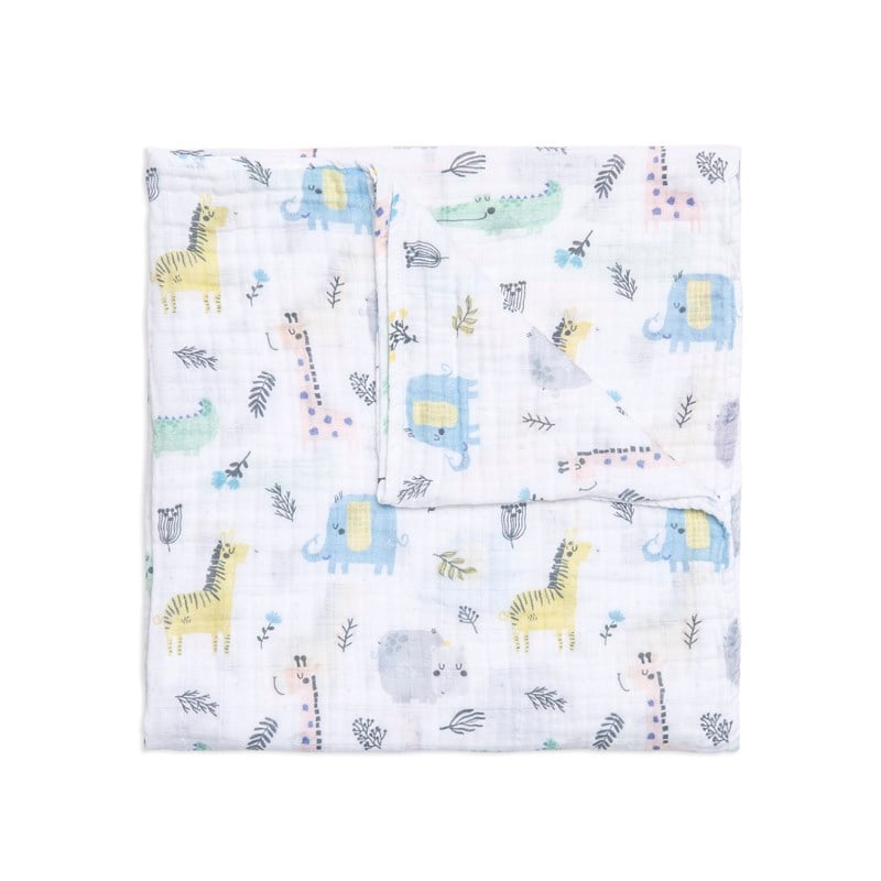 Tek Muslin Battaniye - Safari - 120x120