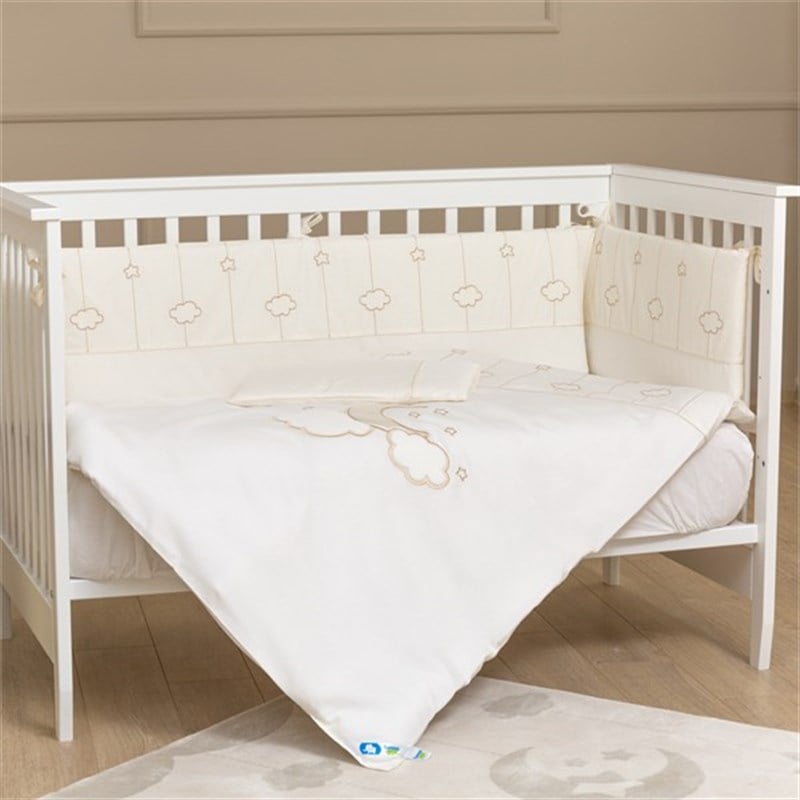 Bebek Uyku Seti 6'lı Luna Elegant Ekru 60 x 120 cm