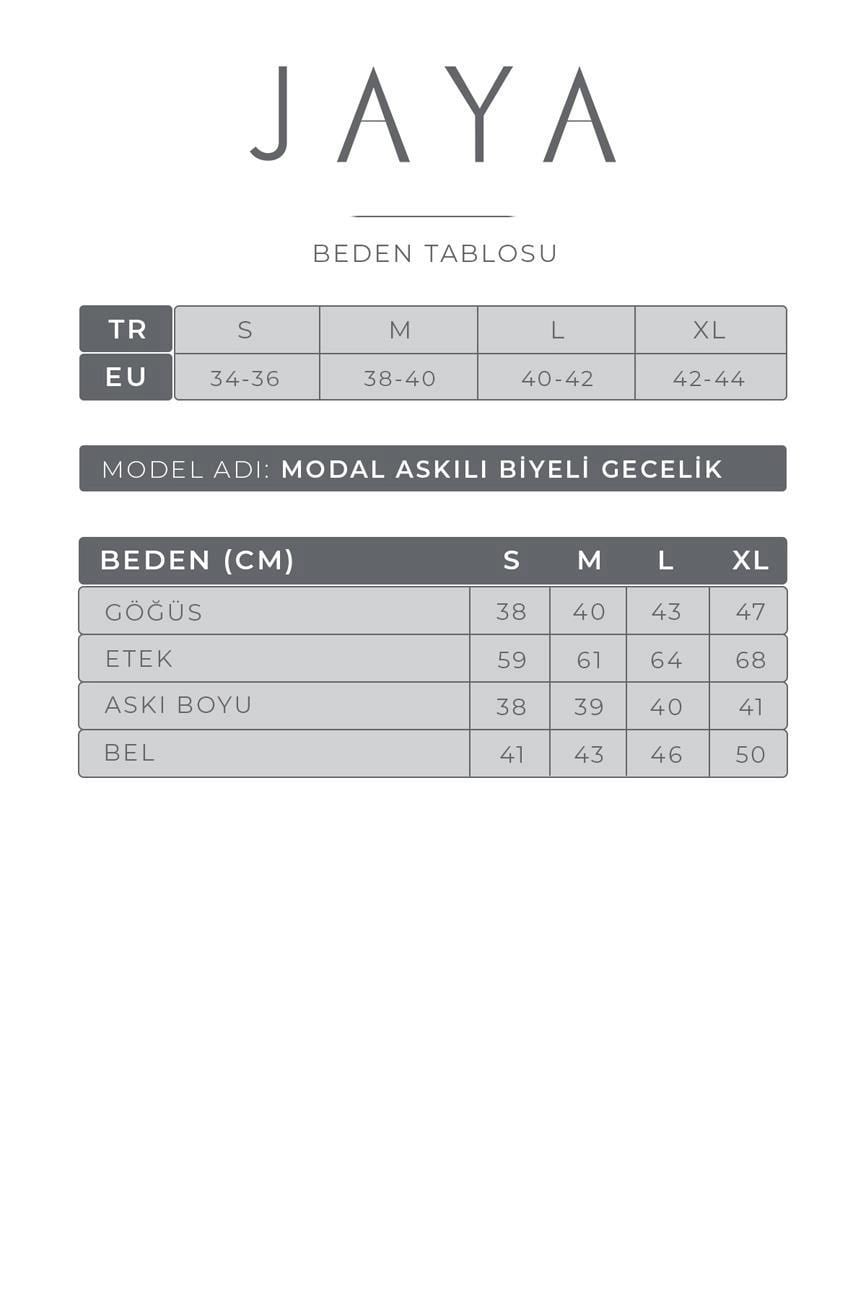 Modal Askılı Gecelik / Turkuaz