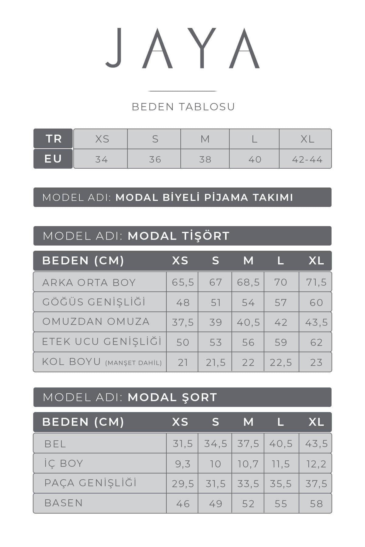 Modal Biyeli Şortlu Pijama Takımı / Pembe