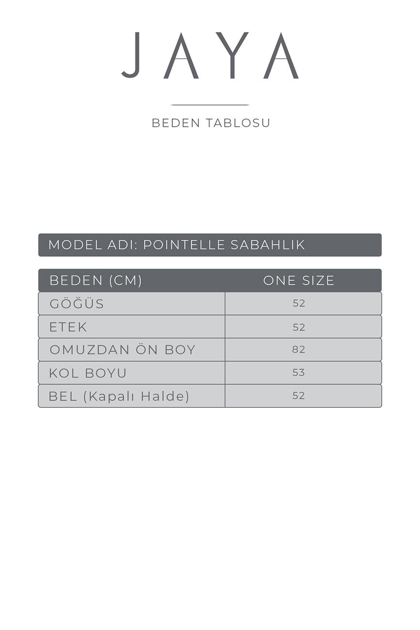 Pointelle Sabahlık / Krem