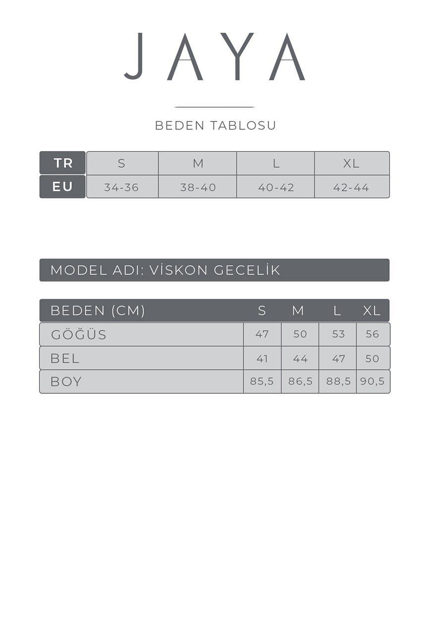 Viskon Gecelik / Sarı