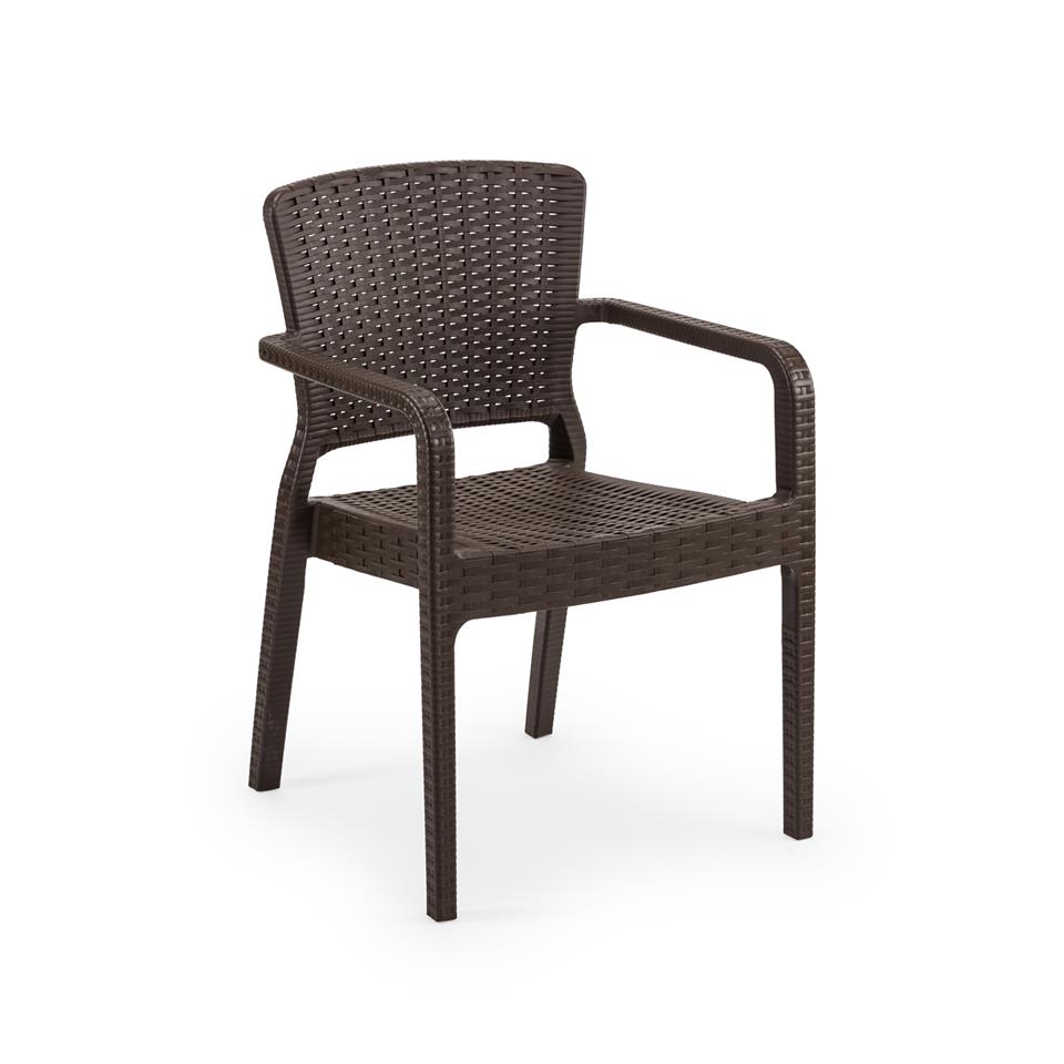 Antares Rattan Polipropilen Sandalye - Bahçe, Balkon, Kafe, Restoran İçin