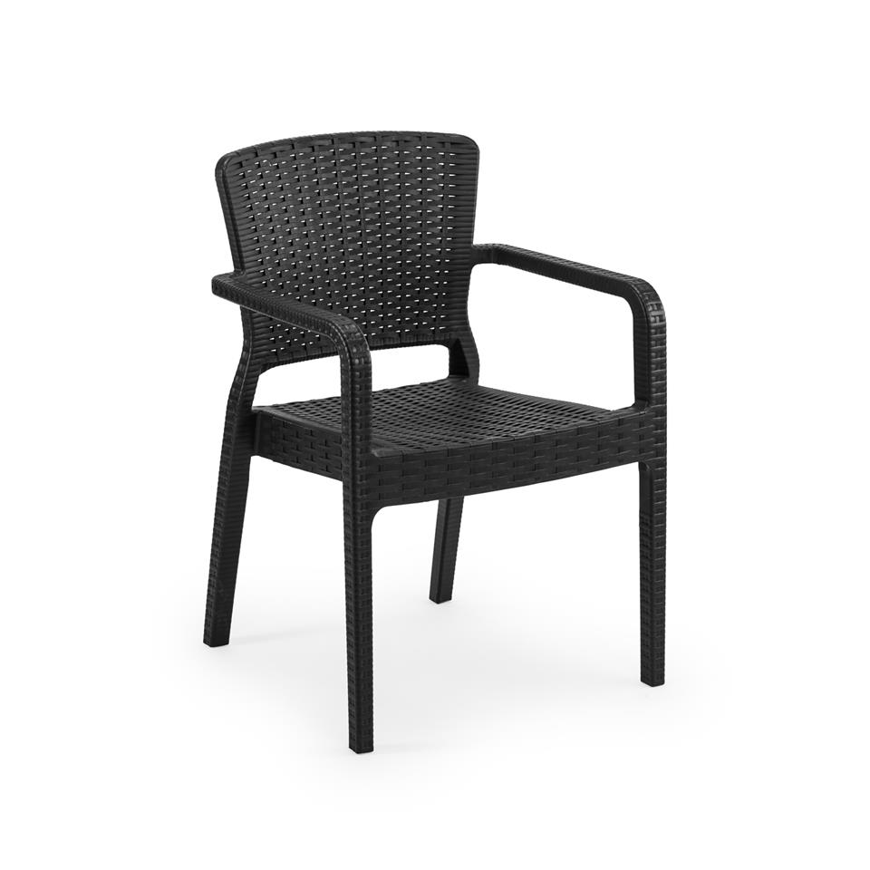 Antares Rattan Polipropilen Sandalye - Bahçe, Balkon, Kafe, Restoran İçin