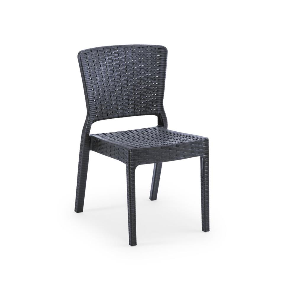 Antares Rattan Polipropilen Sandalye - Bahçe, Balkon, Kafe, Restoran İçin