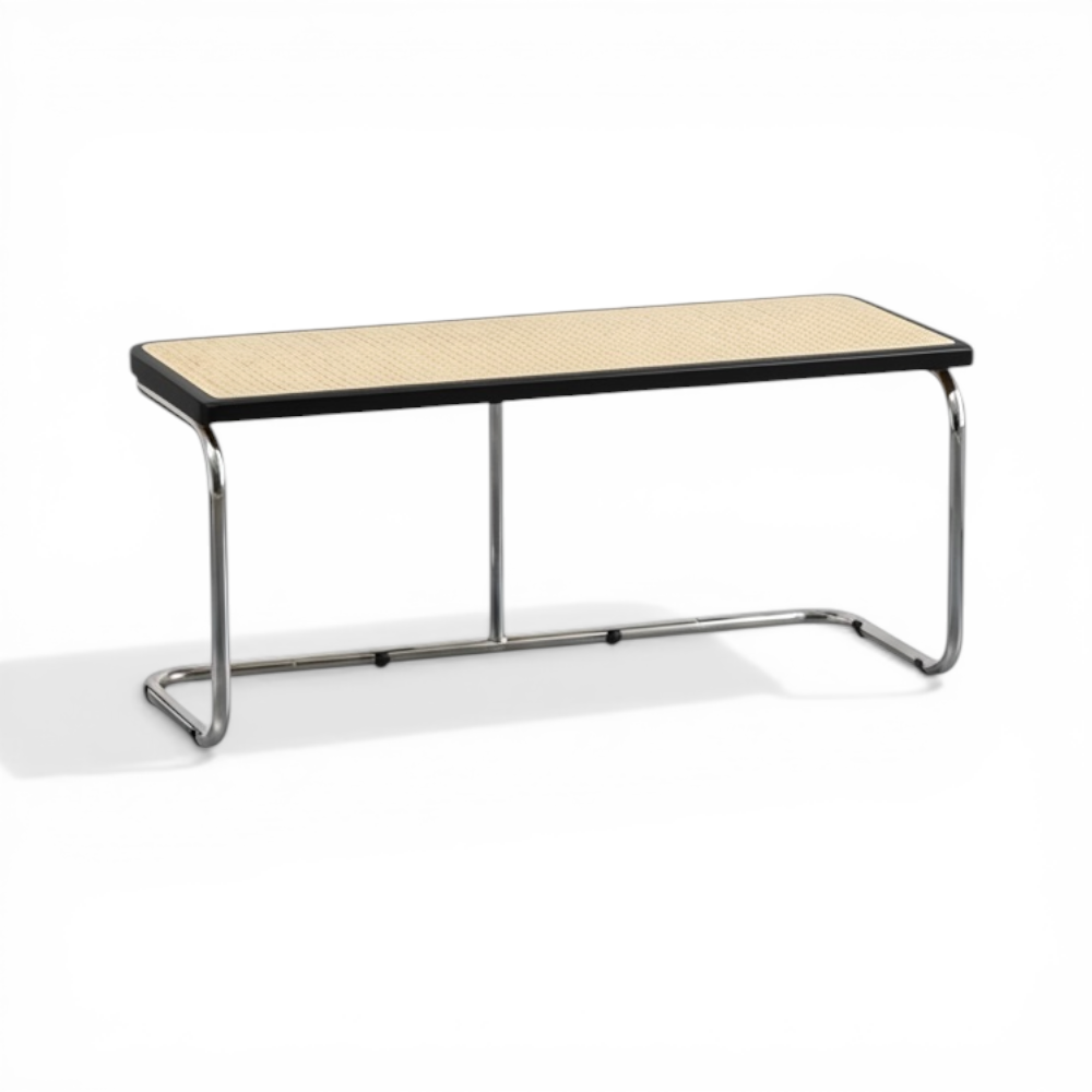 Cesca Krom Ayaklı Hazeranlı Bench