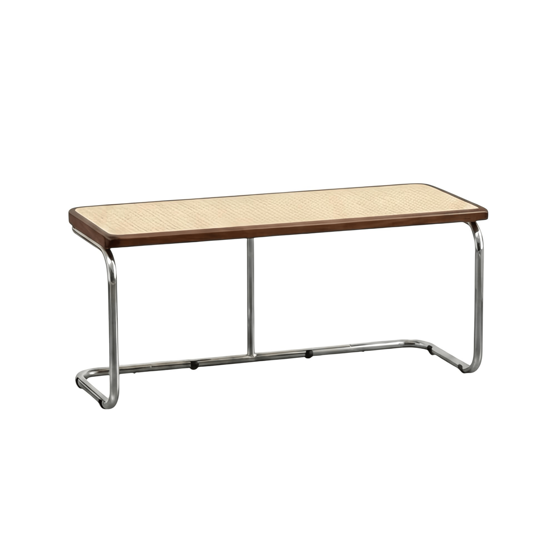 Cesca Krom Ayaklı Hazeranlı Bench