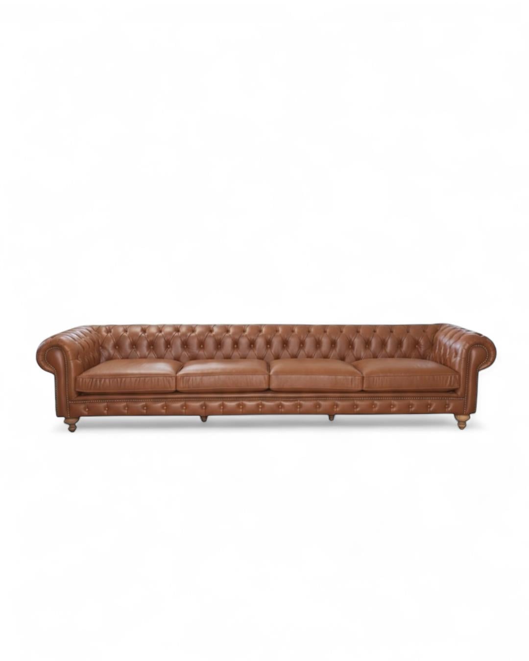 Chesterfield Hakiki Deri Kanepe