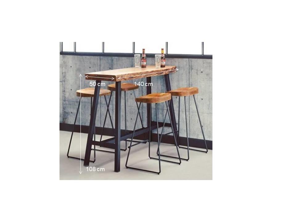 Eny Ahşap Bar Masası