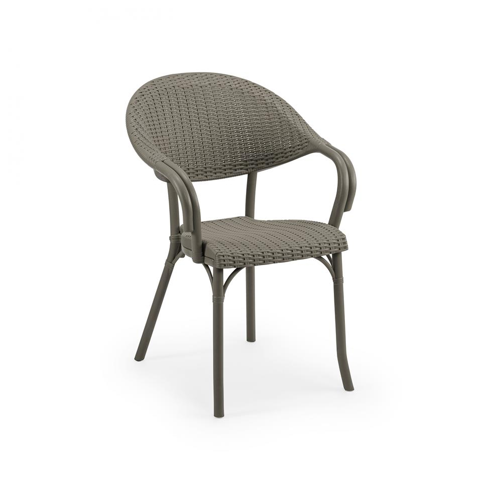 Flash-R Rattan Polipropilen Sandalye - Bahçe, Balkon, Kafe, Restoran İçin