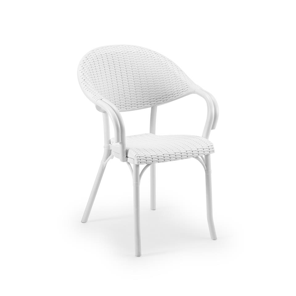 Flash-R Rattan Polipropilen Sandalye - Bahçe, Balkon, Kafe, Restoran İçin