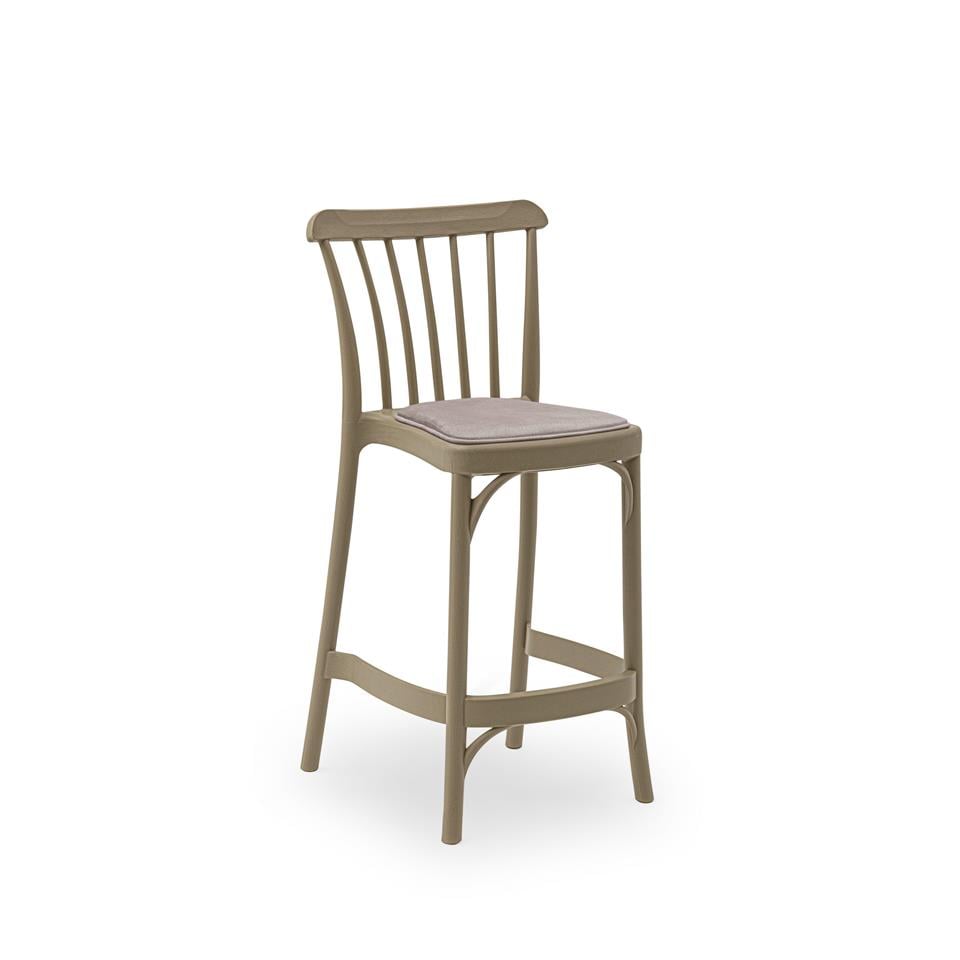 Gozo Pad Döşemeli Bar Sandalyesi | 65cm