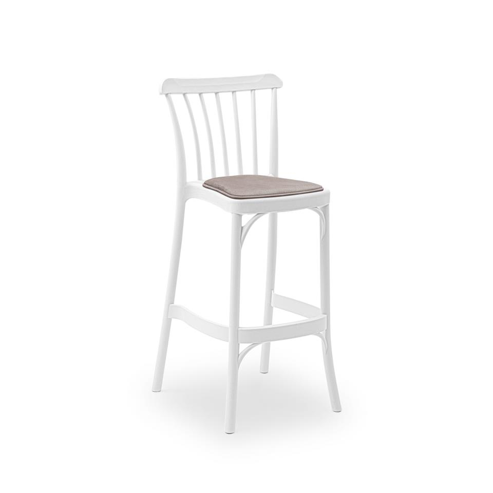 Gozo Pad Döşemeli  Bar Sandalyesi | 75 cm