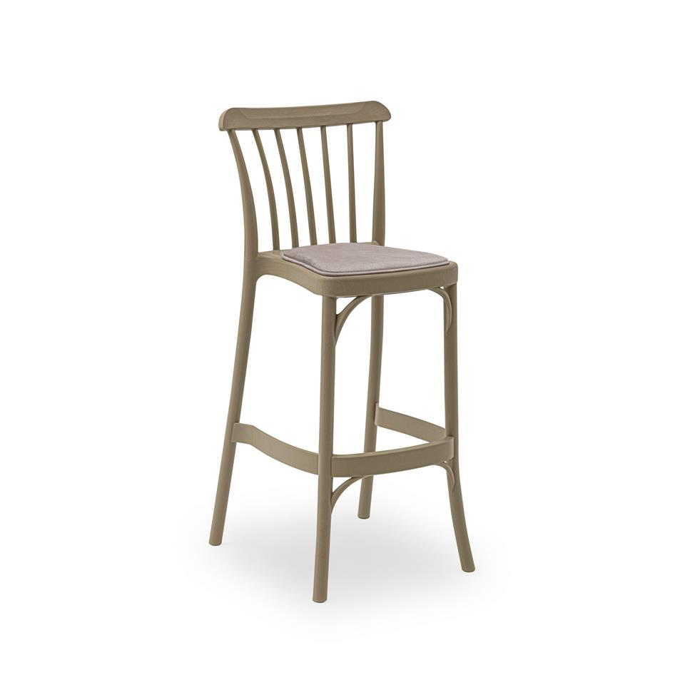 Gozo Pad Döşemeli  Bar Sandalyesi | 75 cm