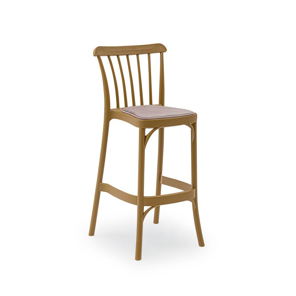 Gozo Pad Döşemeli  Bar Sandalyesi | 75 cm