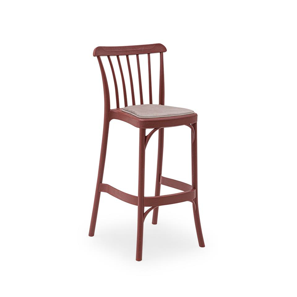 Gozo Pad Döşemeli  Bar Sandalyesi | 75 cm