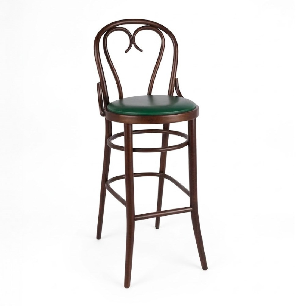 Miny Minderli Ahşap Thonet Bar Sandalyesi