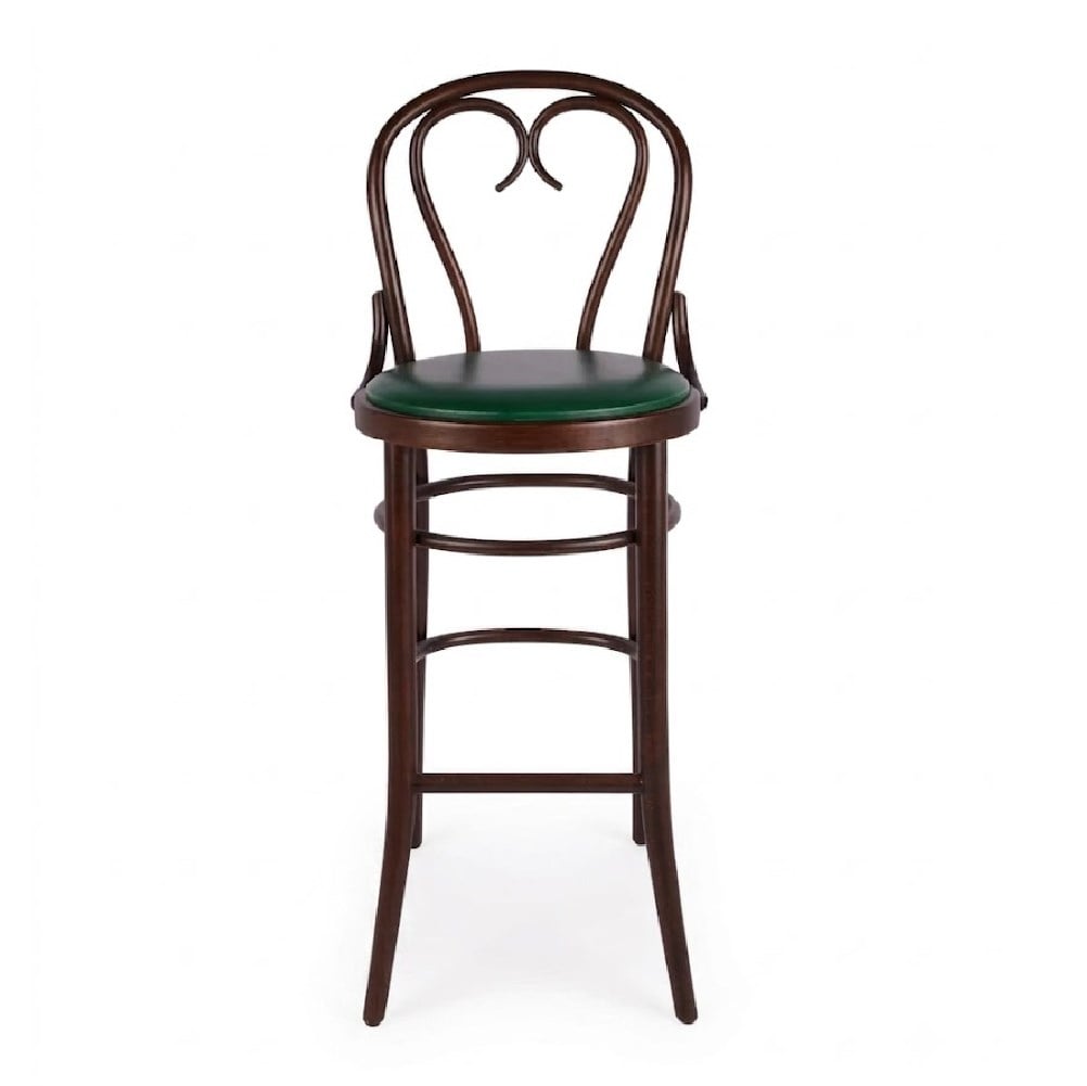 Miny Minderli Ahşap Thonet Bar Sandalyesi